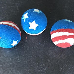 Red, White & Blue Bath Bombs