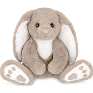 Taupe And White Plush Bunny Rabbit Boomer