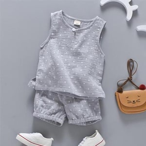 Shorts 2pcs Suit Children Set 2018 Clothing Kids BoboBebe Toddler 