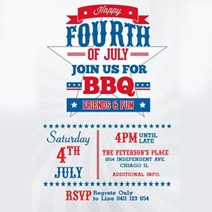 Color theme for 4th of July