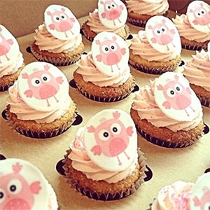 30 Custom Icing Edible Image Cake Toppers