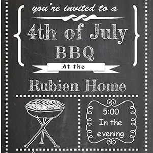 Printable 4th of July party invitation ideas