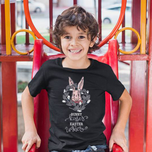 Bunny kisses Easter Wishes Tees