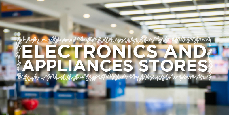 electronics and appliances stores