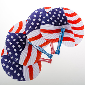 Stars & Stripes Paper Fans from Century Novelty