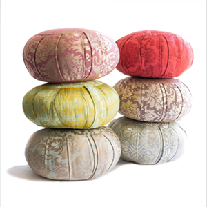 Round Silk Jacquard Zafu Meditation Pillow