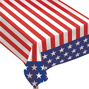 Stars & Stripes Table Cloth at Shindigz