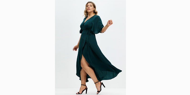 Ursula Wrap Midi Dress