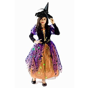 Monika Fashion World Witch Costume with Black Hat