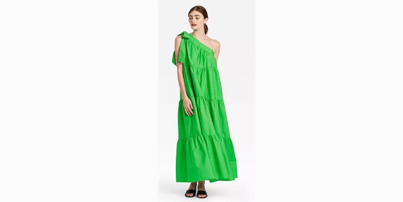Women One Shoulder Sleeveless Dress