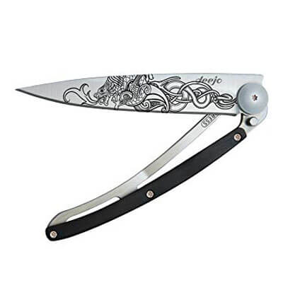 deejo tattoo viking dragon pocket knife